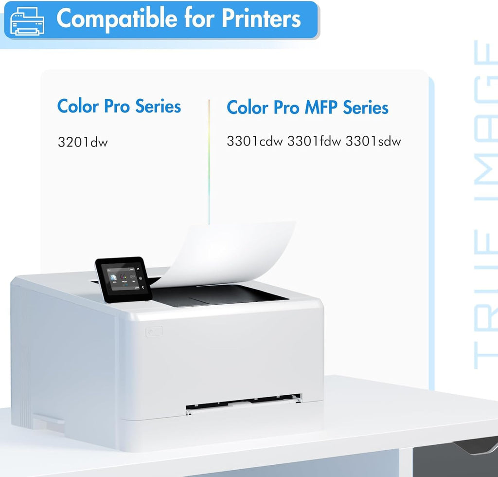 218X Toner Cartridges 4 Pack 218A 3301sdw 3301fdw 3301 Compatible Replacement for HP 218 Color LaserJet Pro MFP 3301fdw 3301cdw 3201dw 3201 Printer High Yield Ink Set W2180X with Chip (B/C/Y/M)