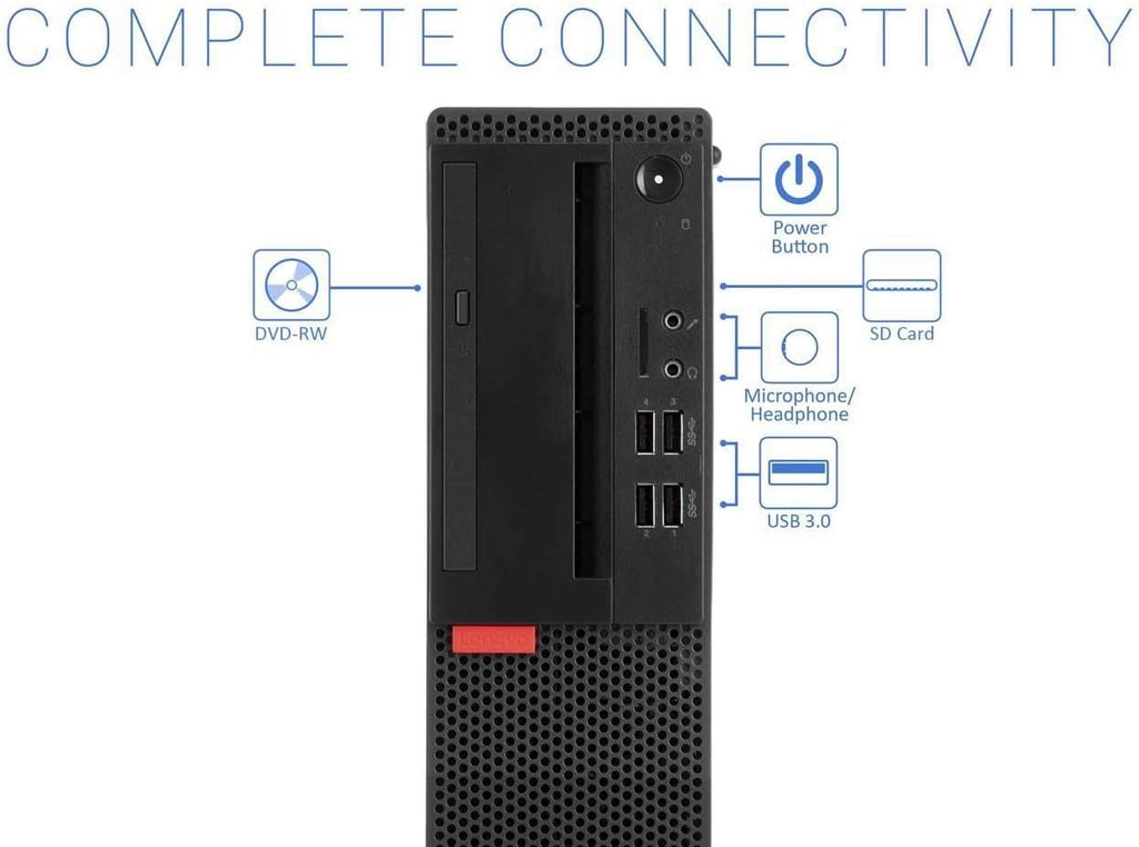 Lenovo ThinkCentre M910s SFF Desktop Computer PC,Intel i7-6700 up to 4.0GHz,32GB DDR4 RAM,New 512GB NVMe M.2 SSD,Build in WiFi BT,DVD-RW,Wireless Keyboard & Mouse,Windows 10 Pro(Renewed)