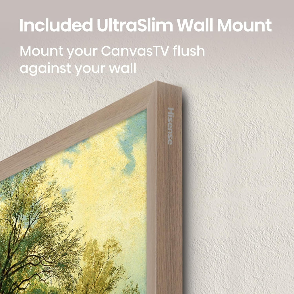 Hisense 65-Inch Class QLED 4K S7N CanvasTV™ Series Dolby Vision HDR Google Smart TV (65S7N) - 144Hz, Art Mode, Anti-Glare Panel, Hi-Matte Display, Frame & UltraSlim Wall Mount Included
