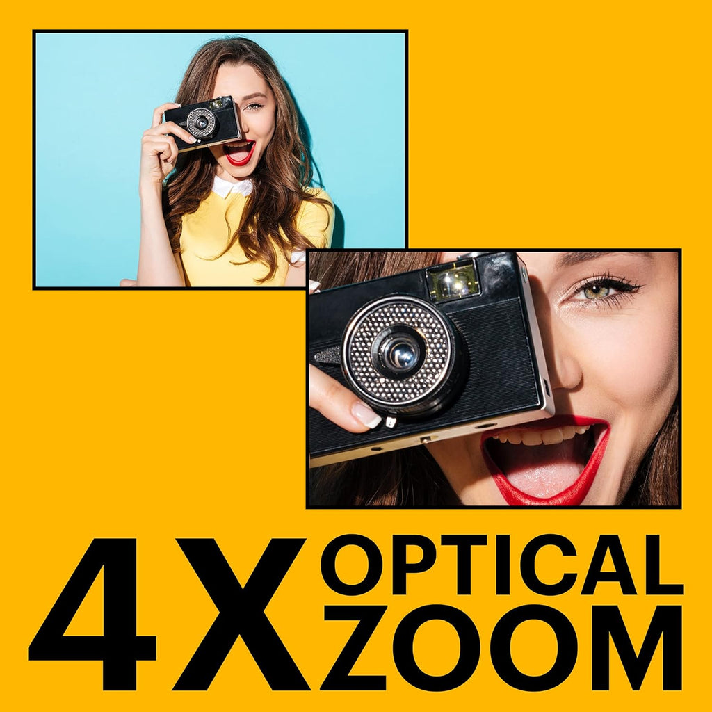 Kodak PIXPRO FZ45 Digital Camera, 16MP Point & Shoot with 4X Optical Zoom, 27mm Wide Angle, 2.7 Inch LCD, 1080p Video, Black