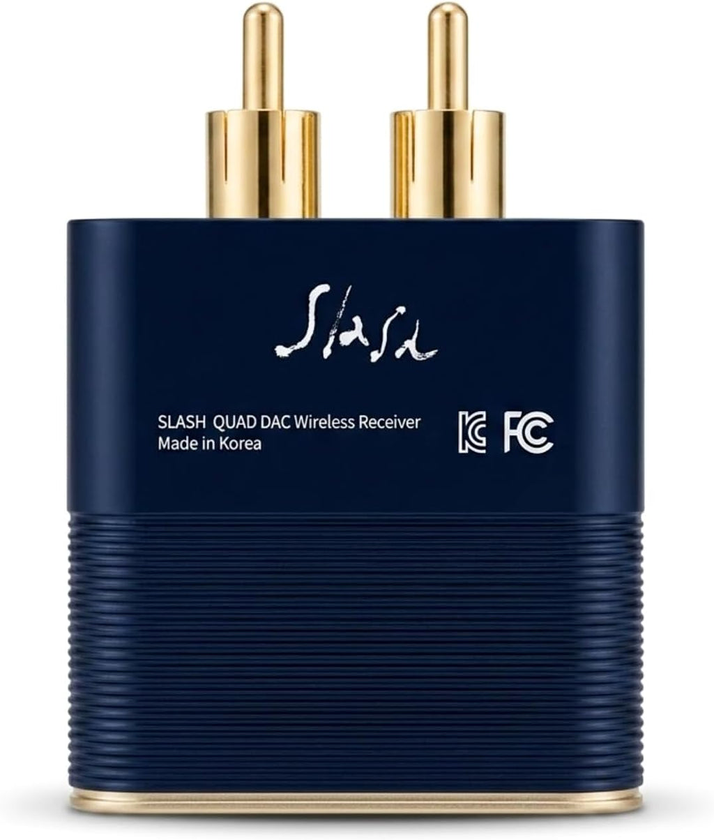 Slash6 Hi-Res Bluetooth Audio Receiver for Home Stereo, Audiophile Wireless Adapter with ESS Quad DAC (ES9219), Optical in/Out, USB DAC Mode, LDAC & aptX Adaptive/HD, AAC