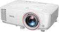BenQ TH671ST 1080p DLP Home Theater Short Throw Projector, 3000 Lumens, Low Input Lag for Gaming, Ambient Light Sensor (Renewed)
