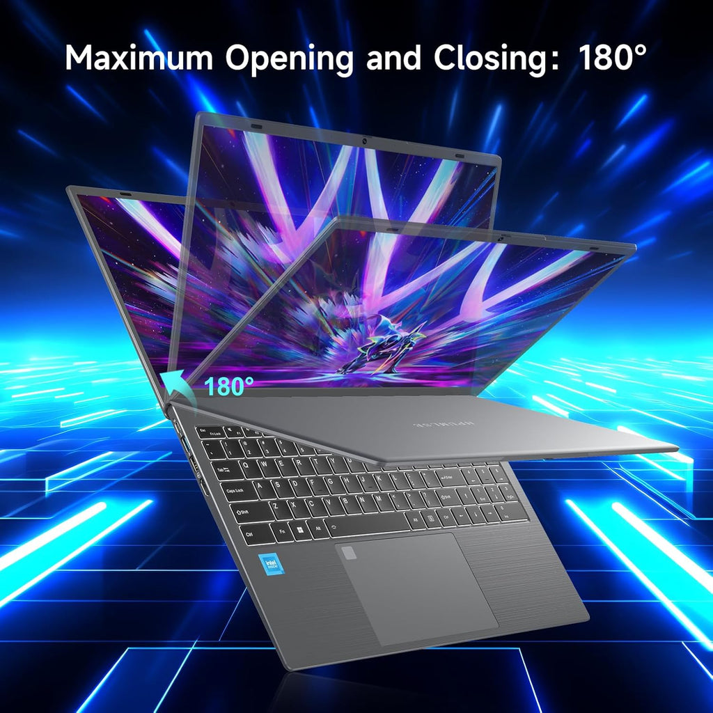 Windows11 Intel Laptop 15.6”HD Display（Celeron N5095） 16GB RAM 256GB SSD Storage .with Fingerprint Unlock | Privacy Camera | Backlit Keyboard .Suitable for Student and Business