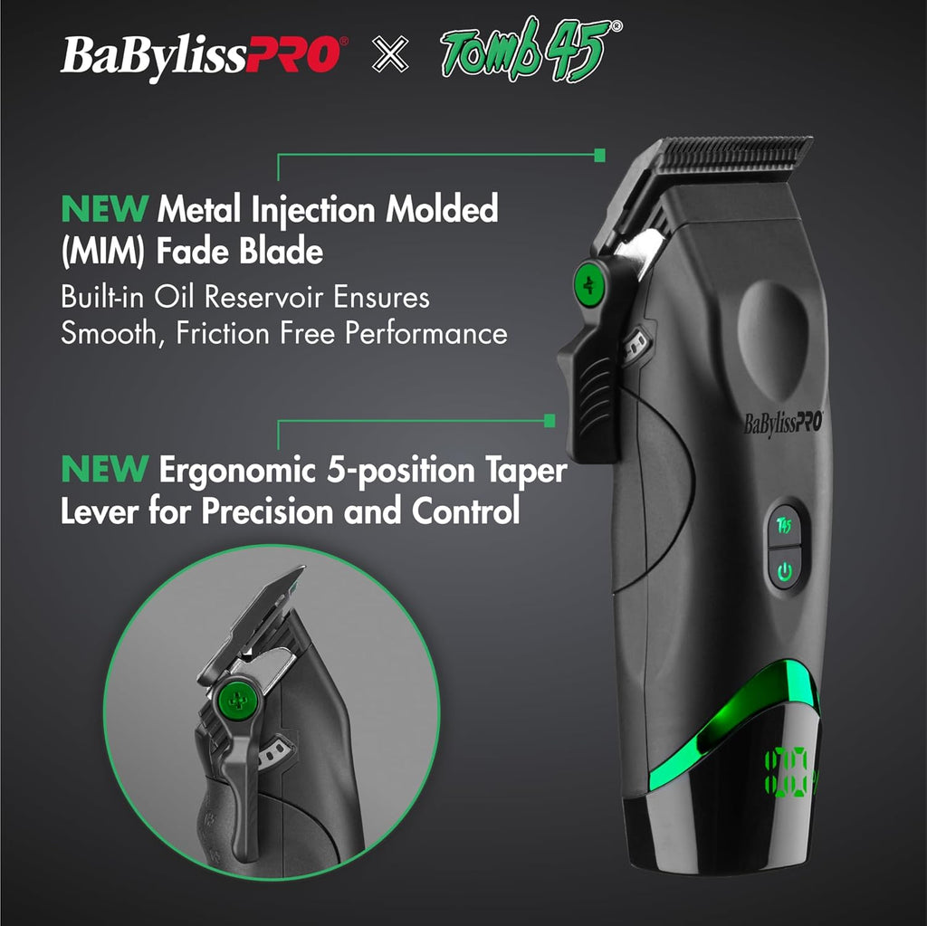 BaBylissPRO x Tomb45 Wireless Charging Hair Clipper
