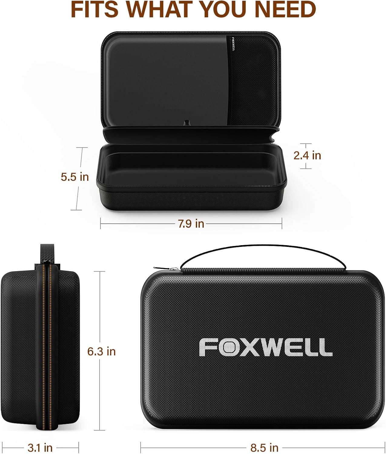 FOXWELL BT705 Car Battery Tester 12V 24V, Automotive Battery Load Tester Analyzer & Portable Carrying Case