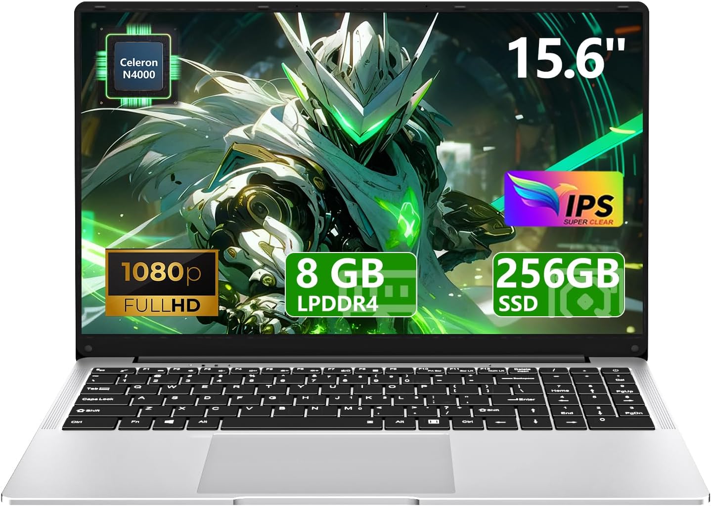 15.6" Laptop Computer DDR4 8GB RAM 256GB SSD,traditional laptop computers with N4000 (Up to 2.60 GH) 15.6 Inch FHD Display 1920*1080,Lightweight Lap top-For Students/Commuters/Business Professionals
