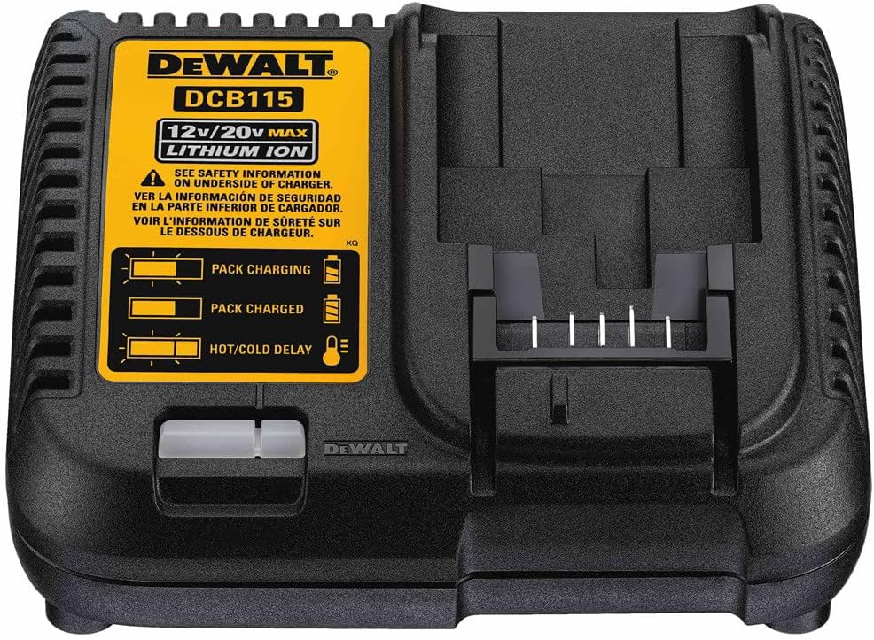 DEWALT 20V MAX Battery Charging Kit, Includes Charger and 2 Batteries, 5Ah, Includes Small Storage Bag (DCB205-2CK)
