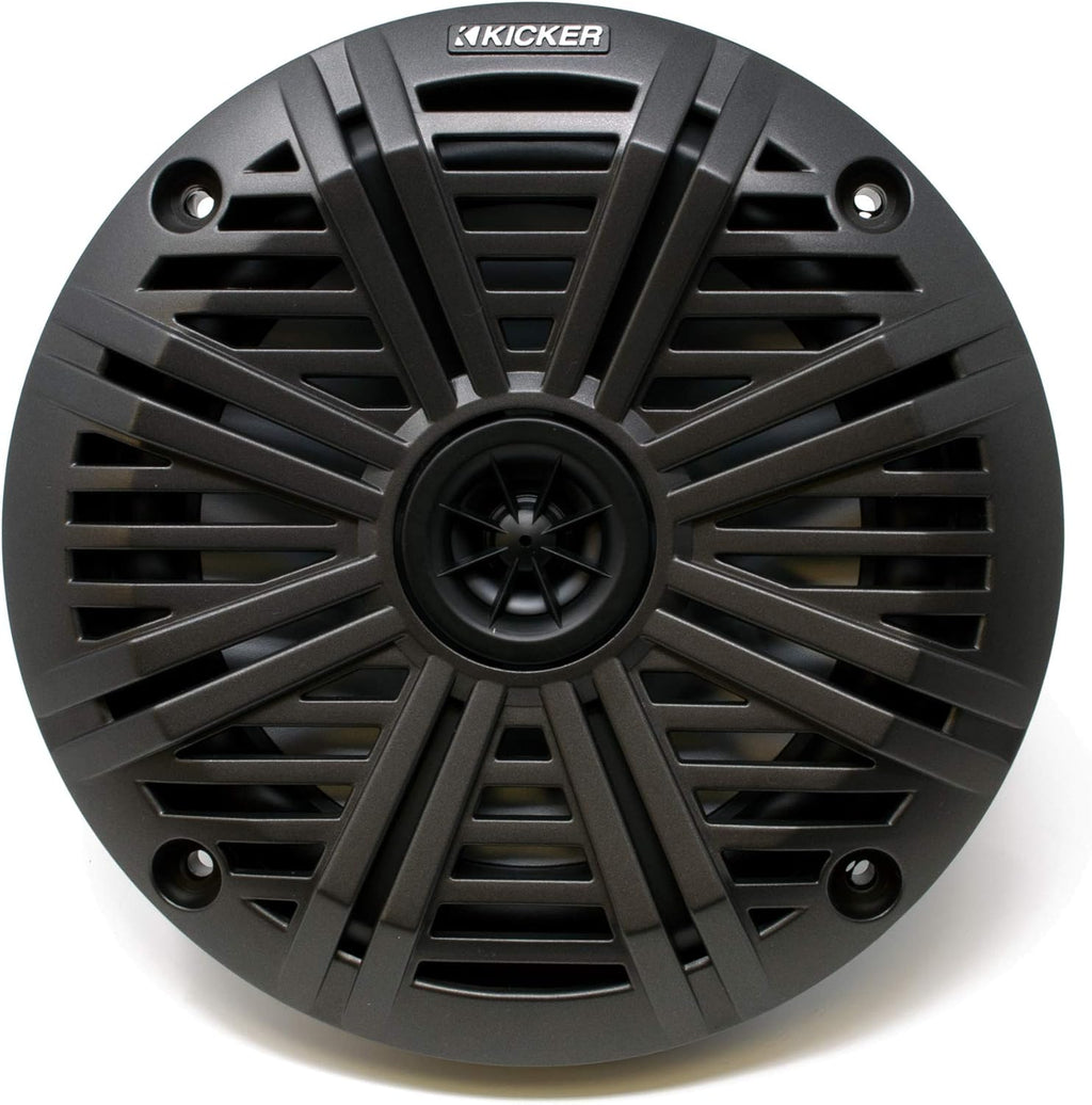 KICKER 6.5" Marine Speakers (2 Pair) Charcoal Salt Water Grills OEM Replacement Speakers