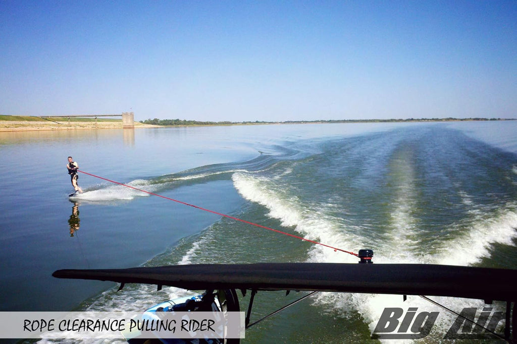 Big Air Super Shadow Wakeboard Tower Bimini Top - 76" x 76" - Mounts Over Existing Wake Tower