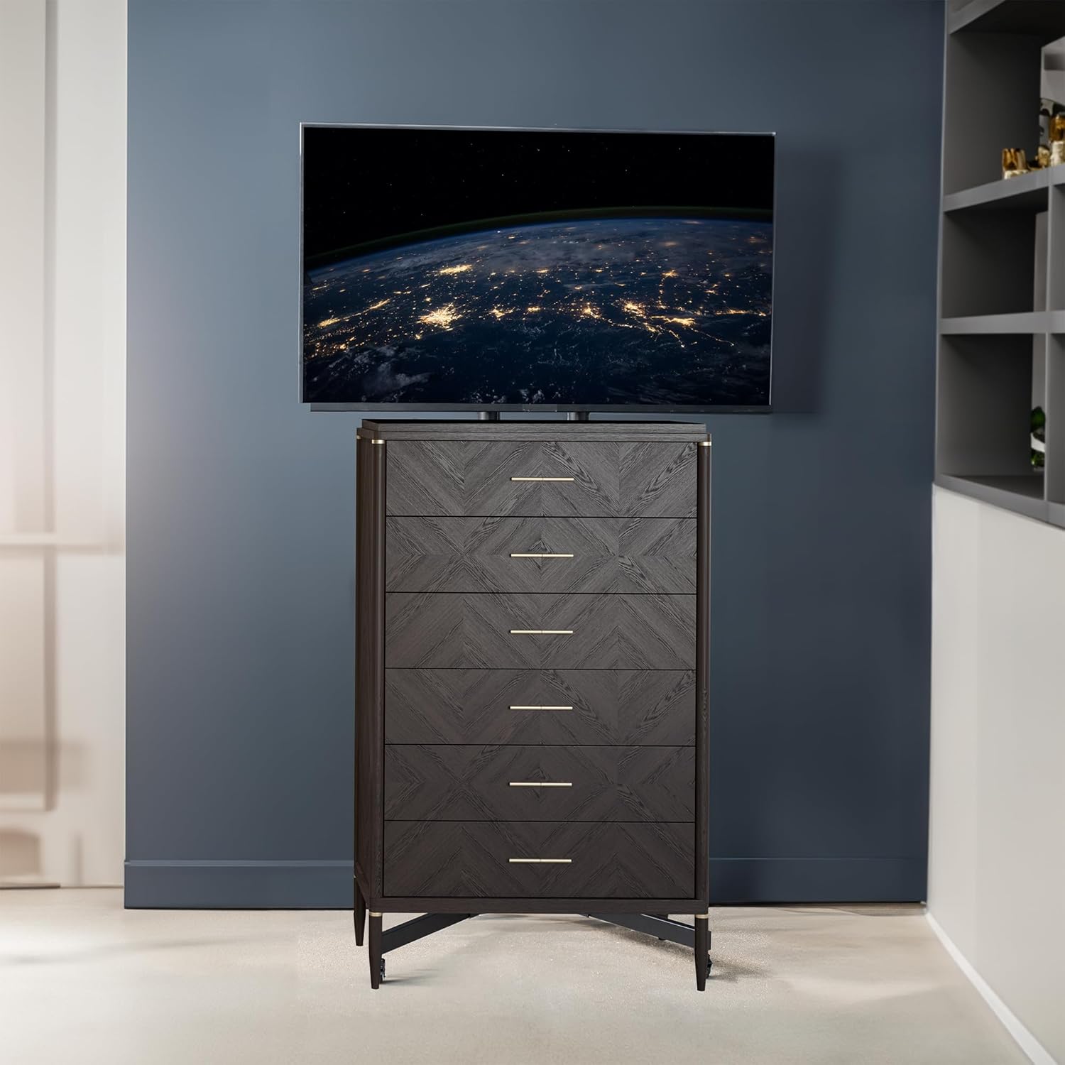 VIVO Tall TV Cart for 32 to 83 inch Screens up to 110 lbs, LCD LED OLED 4K Smart Flat and Curved Panels, Rolling Stand with Laptop DVD Shelf, Locking Wheels, Max VESA 600x400, Black, STAND-TV13E