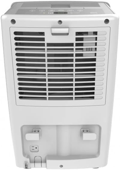 Hisense 50 Pint 3-Speed Dehumidifier with Built-in Pump, 3 Modes Auto, Continuous, Manual, White, Up to 4500 sq ft, Noise level 50 dB, HT5021KP (Renewed)