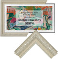 Classic vintage tv frame for Hisense Canvas 55" TV, Compatible ONLY with Hisense 55" Class S7 CanvasTV™ 4K QLED Google TV, Model Code 55S7N(Champagne Gold, 55" (FIT 55S7N))