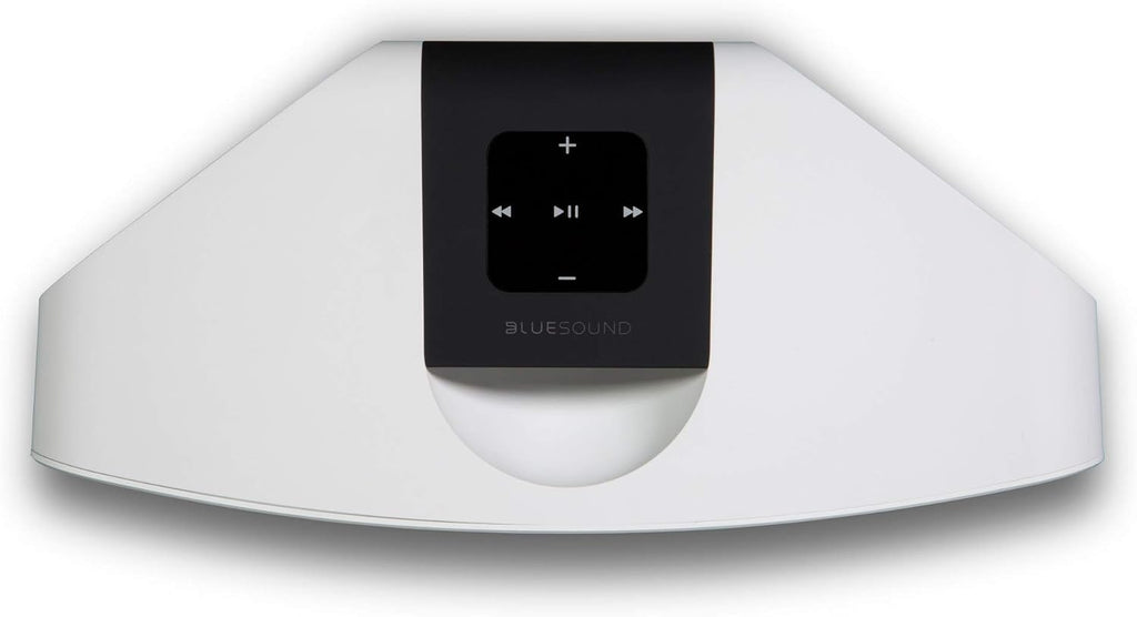 Bluesound Pulse MINI 2i Compact Wireless Multi-Room Smart Speaker with Bluetooth - White - Compatible with Alexa and Siri