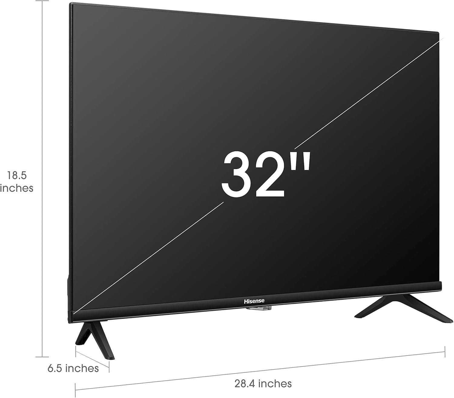 Hisense A4 Series 32-Inch FHD 1080p Smart Android TV with DTS Virtual X, Game & Sports Modes, Chromecast Built-in, Alexa Compatibility (32A4FH, 2022 Model),Black