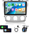 Qualcomm 8Core 4+64G Car Stereo for Toyota Camry 2006-2011 Wireless CarPlay/Android Auto Android Radio with 10.1" IPS Touch Screen,5G WiFi,BT5.1,DSP Hi-Res,GPS,SWC,Backup Camera