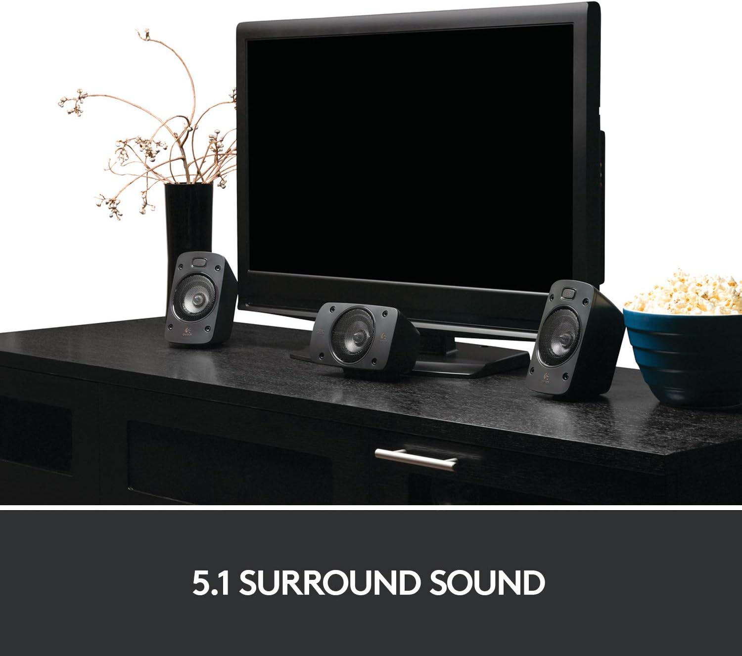 Logitech Z906 5.1 Surround Sound Speaker System - THX, Dolby Digital and DTS Digital Certified - Black