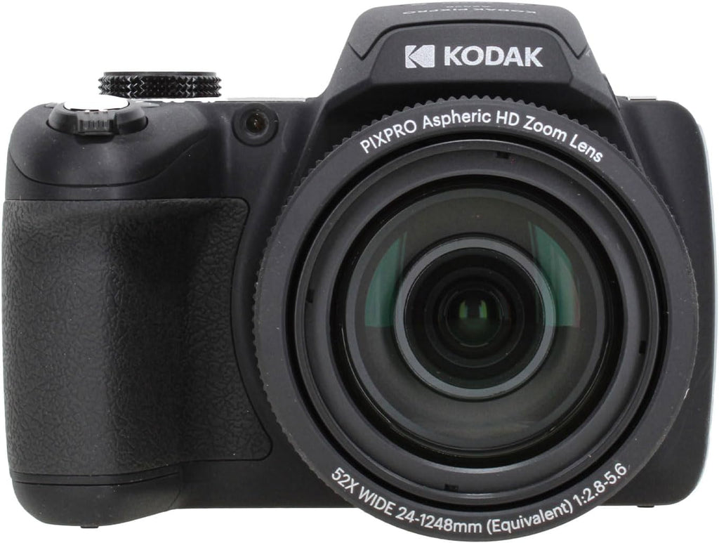 Kodak PIXPRO Astro Zoom AZ528 16MP Vlogging Digital Camera (Black) with 52x Optical Zoom 24mm Wide Angle Lens Bundle with 32GB Memory Card + Vlogger Tripod + Bag + Cleaning Kit + More Accessories