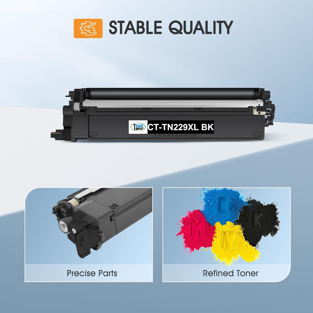 TN229XL TN229 229XL MFC-L3780CDW Toner Cartridges: MFC-L3720CDW HL-L3280CDW Compatible for Brother TN 229 TN-229XL TN229XXL TN-229 HL-L3220CDW HL-L3300CDW HL-L3295CDW MFC-L8395CDW Printer (5 Pack)