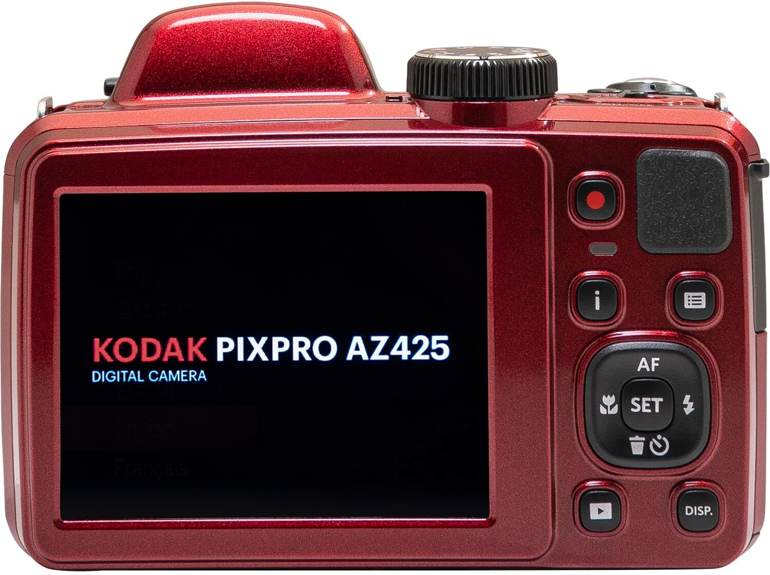 Kodak PIXPRO AZ425 Digital Camera + 32GB Memory Card + Camera Case (Black) + Battery + Charger + USB Card Reader + Table Tripod + Accessories (Red)
