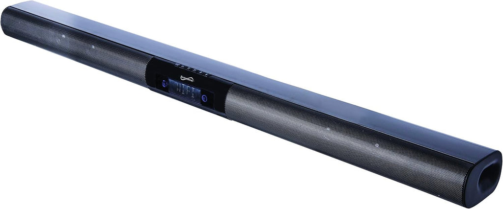Supersonic SC-1419SBA 37-inch Premium Optical Bluetooth Soundbar System with Alexa, Multi-Room Speaker Connection, RCA Line, Optical in, Free Wi-Fi App, Large LCD Display, FM Radio, 40W RMS Output