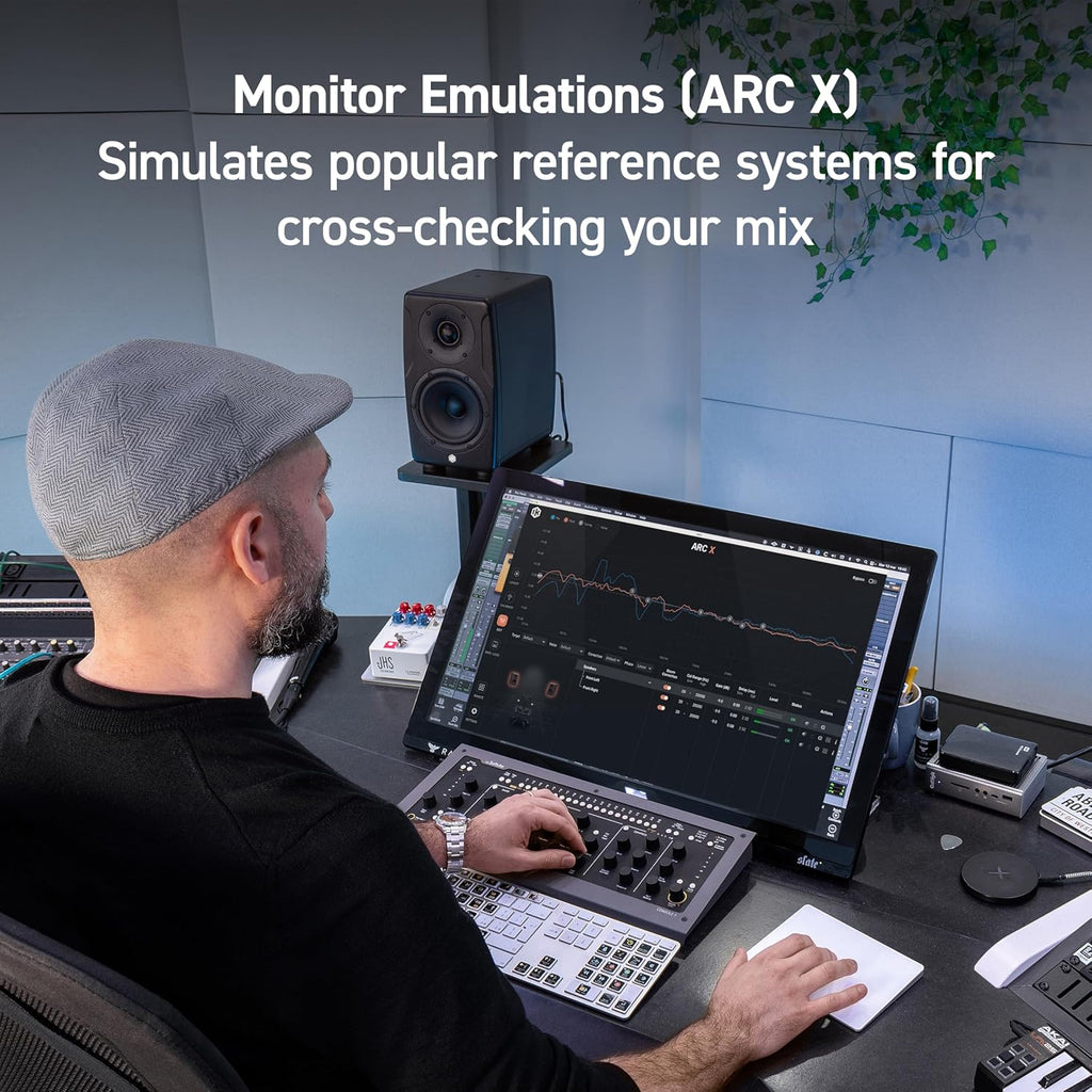 IK Multimedia ARC Studio Room Correction System with High-Precision Analysis Microphone, Advanced Room Correction Software, and Stand-Alone Correction Processor for Pro Audio