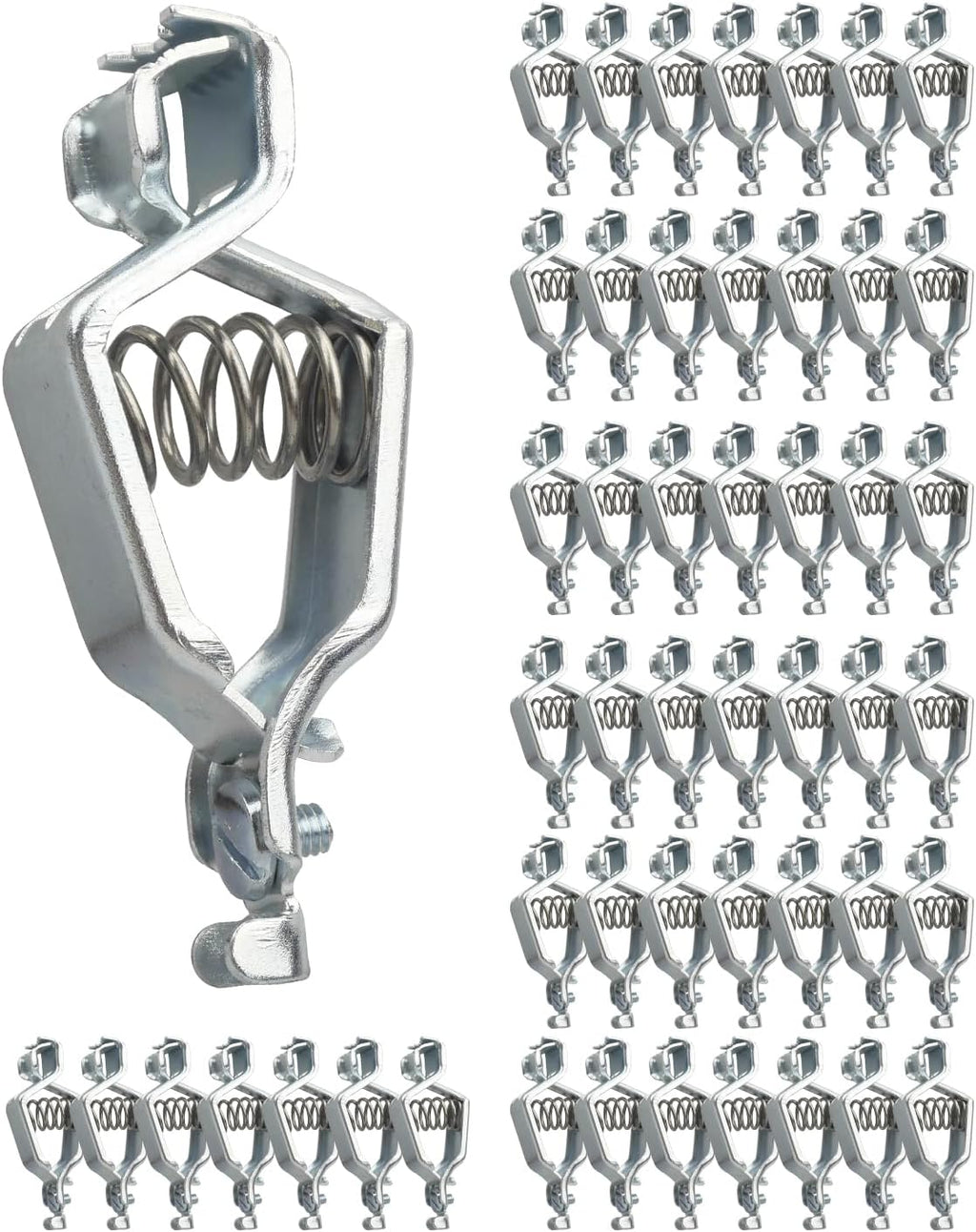 50 PCS Battery Test Clamp Fit for Battery Discharge Testing and Heavy-Duty Grounding Lighting Applications Heavy-Duty Clamp 25A