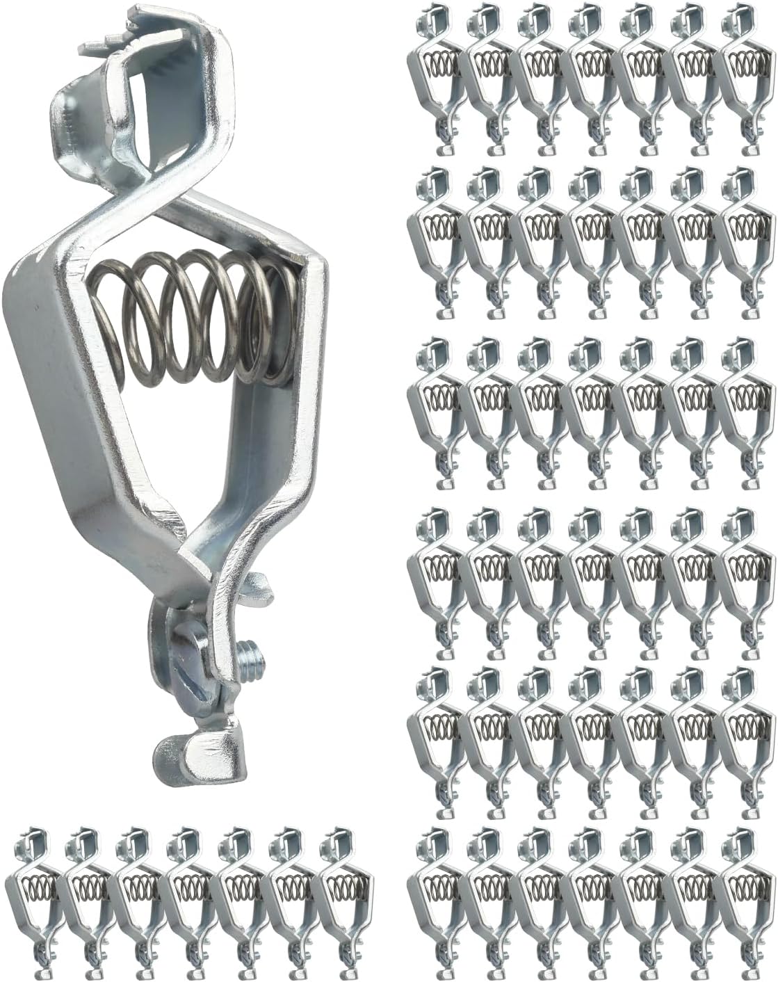 50 PCS Battery Test Clamp Fit for Battery Discharge Testing and Heavy-Duty Grounding Lighting Applications Heavy-Duty Clamp 25A