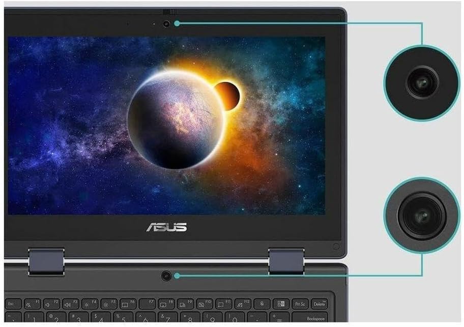 Asus BR1102FGA-YS14T 11.6" Touchscreen 2 in 1 - Rugged & Spill Resistant Notebook - HD 1366 x 768 - Intel Celeron N100 Quad-core (4 Core) - 4 GB On-board Memory - 128 GB SSD - Win11 Pro - Mineral Gray