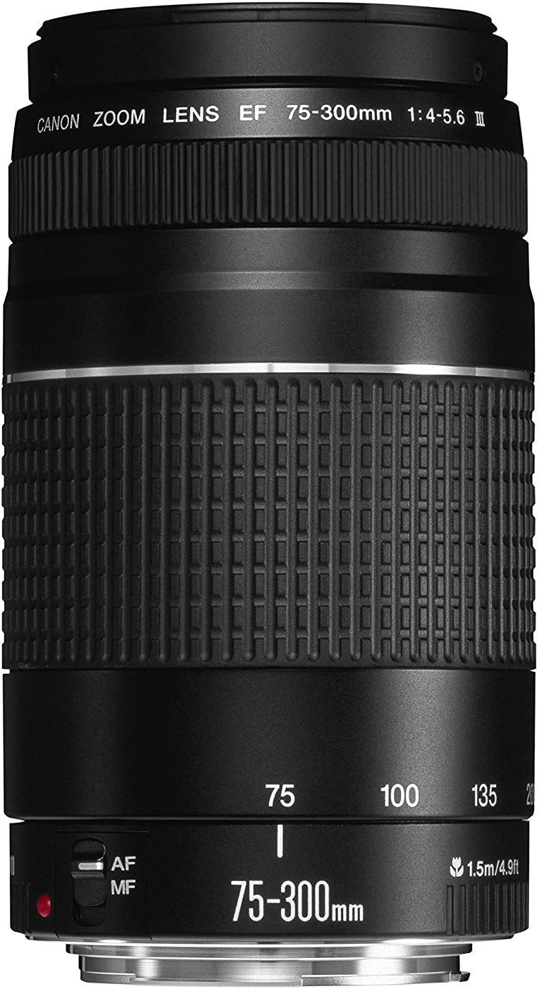Canon EF 75-300mm f/4-5.6 III Telephoto Zoom Lens (Black)