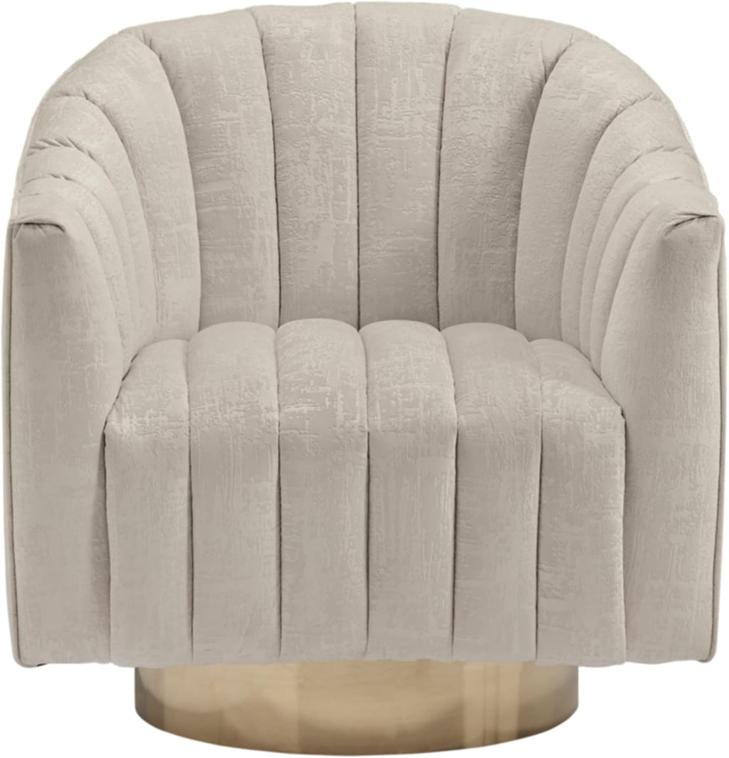 Signature Design by Ashley Penzlin Swivel Accent Chair, Beige