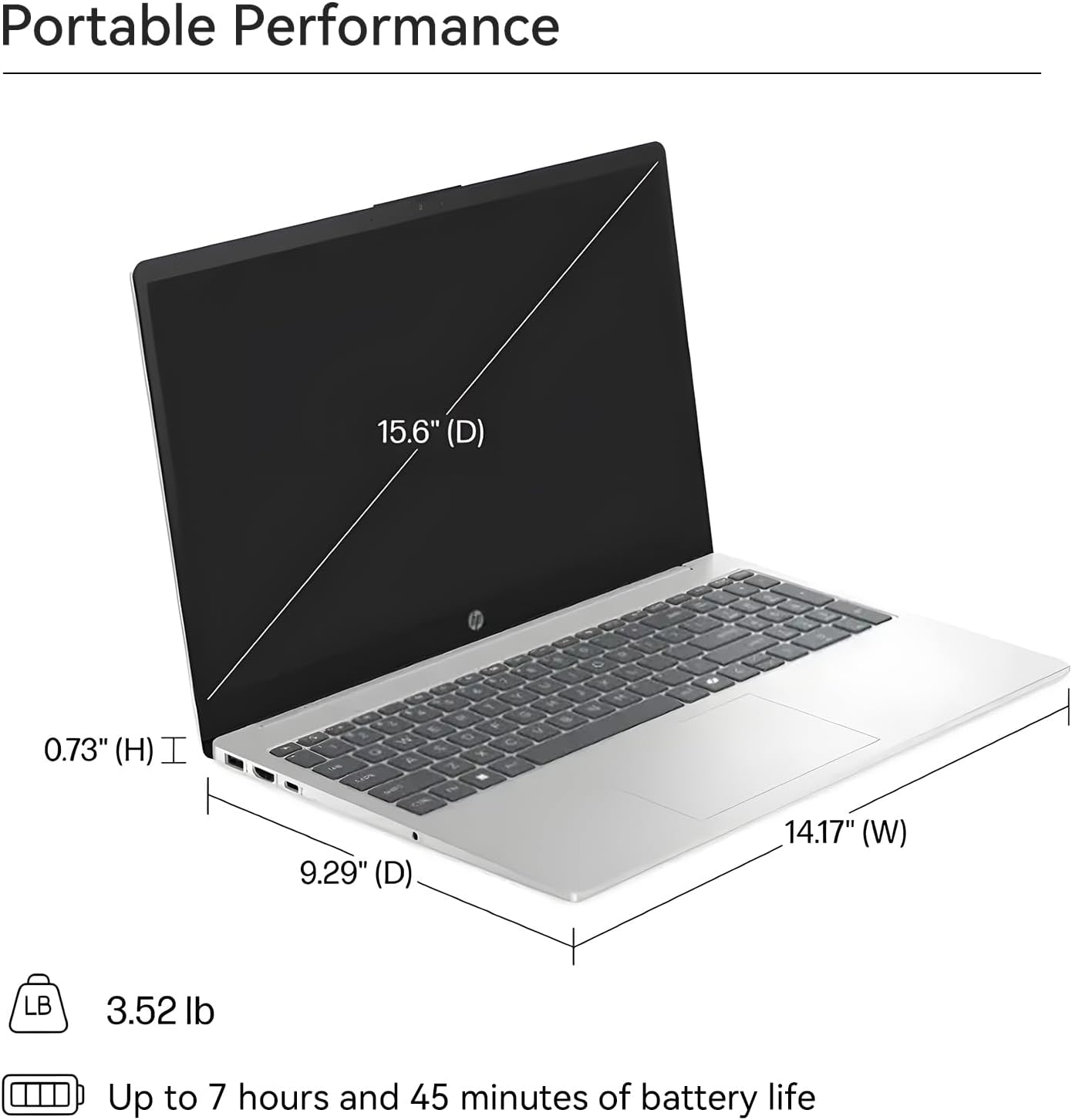 HP 15.6" Touchscreen Laptop for Business & Study, Intel Core i7-1355U, 20GB RAM, 512GB SSD, FHD Display, Iris Xe Graphics, Win 11 Pro, Copilot, Webcam, WiFi 6 & BT, Office 365 for the Web