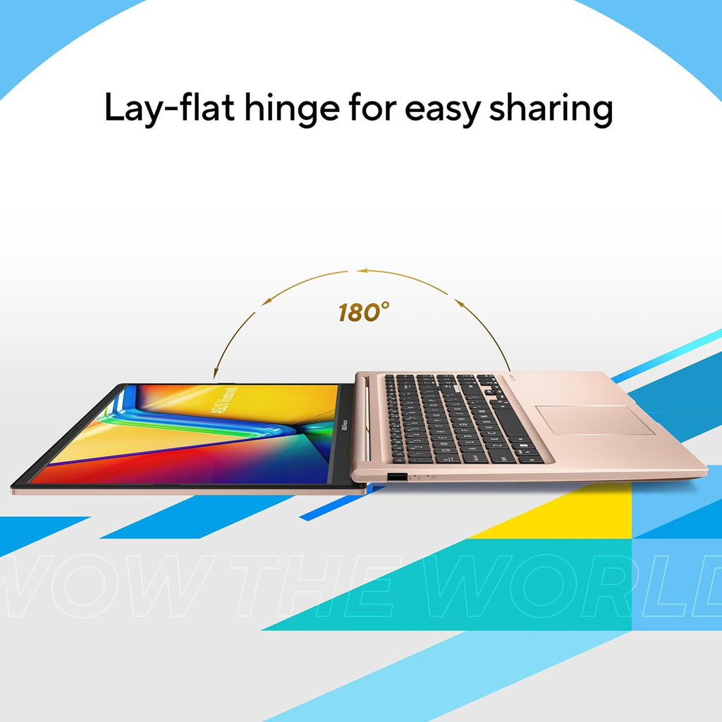 ASUS Vivobook 15 Laptop - 15.6” FHD Touchscreen - Intel® Core™ 5 120U - 16GB RAM - 512GB SSD - Windows 11 Home - Terra Cotta - F1504VAP-AB56-PK