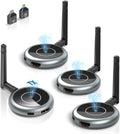 Wireless HDMI Transmitter and 3 Receivers, 656FT/200M Range, 4K Decode 1080P@60Hz, Plug & Play for Multi-Room TV, Ultra-Low Lag, Support 8 RX, 5.8G/2.4G Extender for PC/Laptop/TV Box/Projector