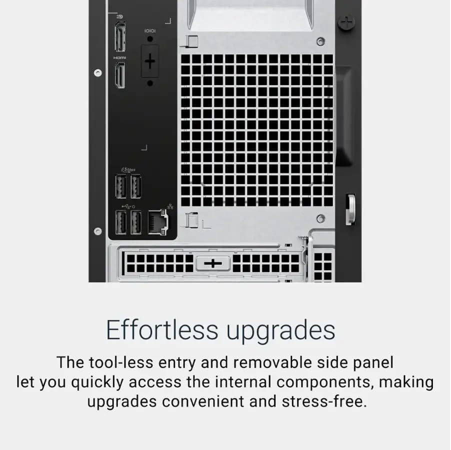 Dell Ect1250 Tower Desktop PC – Intel Core Ultra5225 (10‑Core) | 32GB DDR5 RAM | 1TB NVMe SSD | Intel UHD Graphics | Bluetooth & Wi-Fi 6 | Windows 11 Pro | Keyboard & Mouse | Black