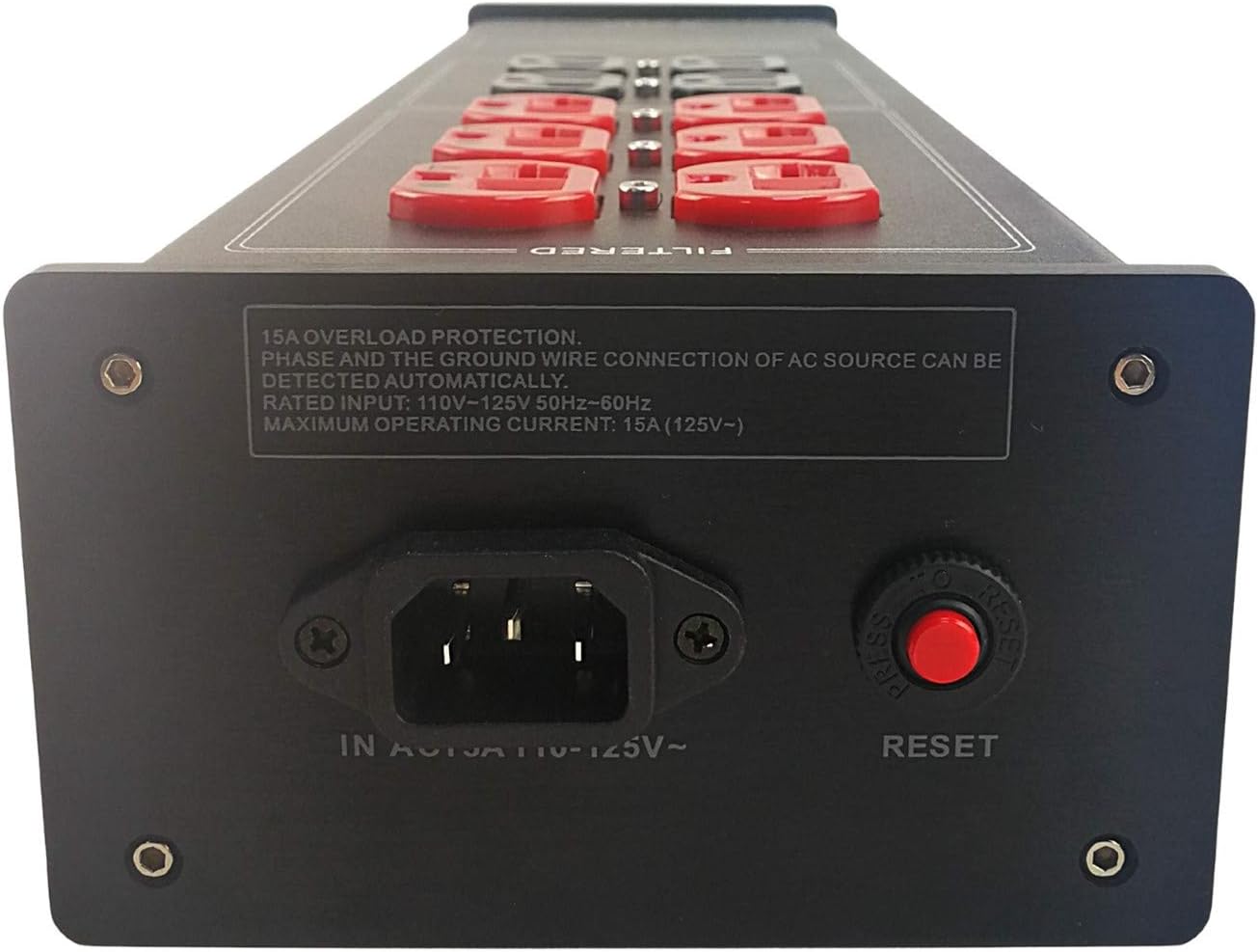 AC Power Filter Power Conditioner - WAudio AC Power Purifier with Surge Protector, Black