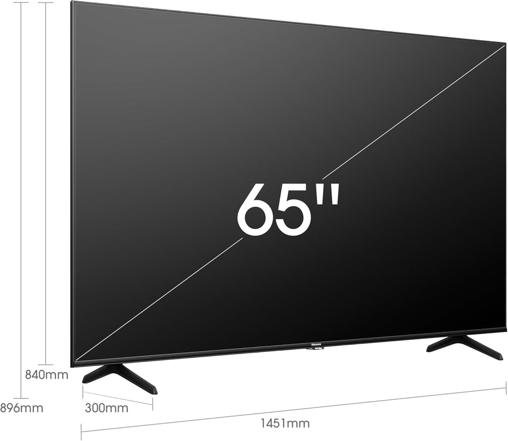 Hisense 65” Class U6 Series ULED 4K UHD Smart Fire TV (65U6HF, 2024) - QLED, Full Array Local Dimming, 600-Nit, Dolby Vision HDR 10+, HDMI 2.1, MEMC, 240 Motion Rate with VRR, Alexa Compatibility