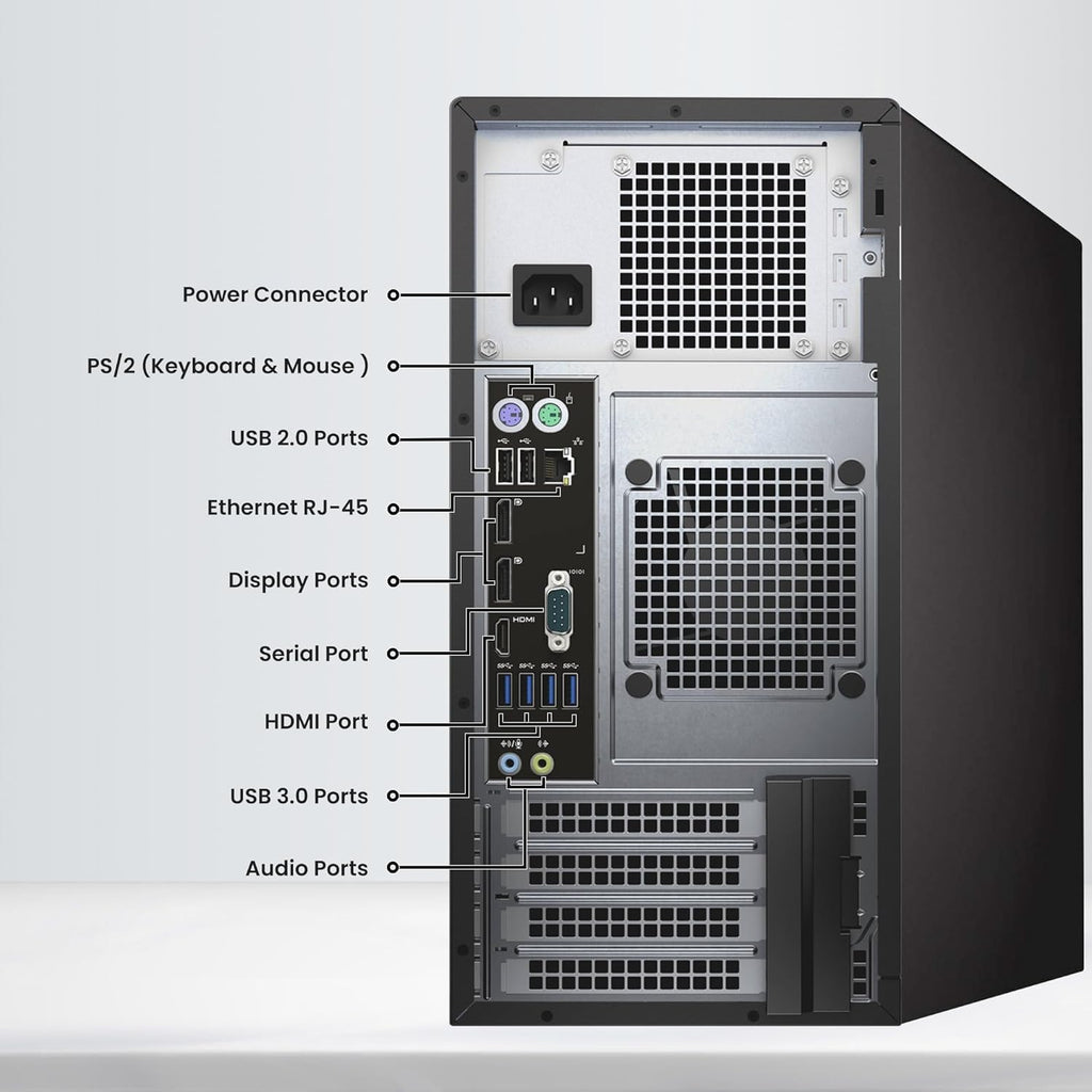 Dell Precision 3620 Mini Tower Desktop Computer – Intel Core i7-6700 6th Gen – 32GB RAM – 1TB SSD – Wireless Keyboard & Mouse – WiFi – Windows 11 Pro – Workstation PC (Renewed)