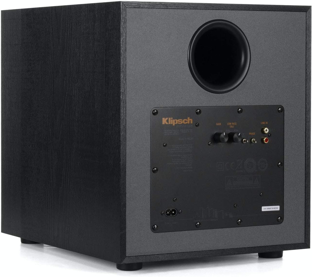 Klipsch R-100SW 10" Subwoofer, Incredibly Deep Bass and an All-digital Amplifier,14 5" x 12 5" x 16 4"