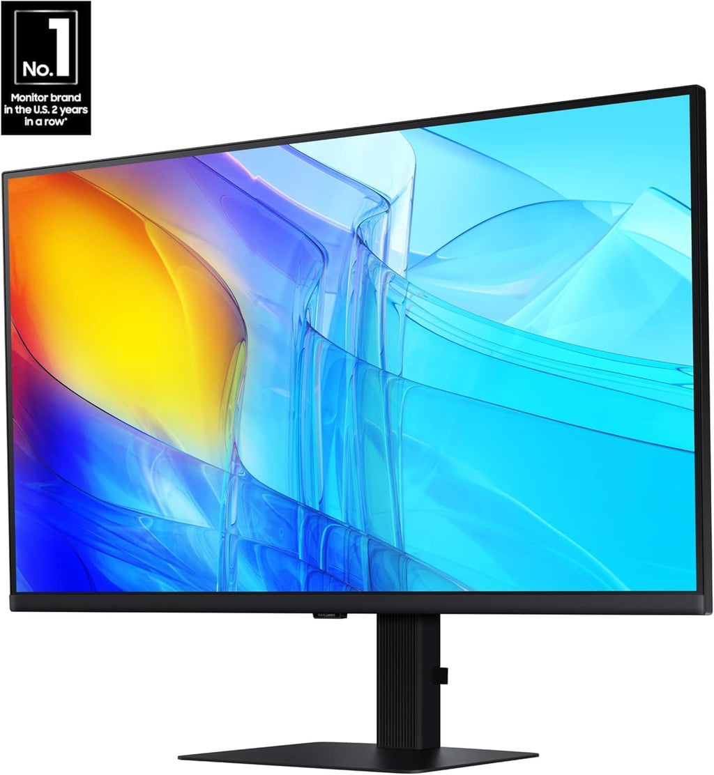 SAMSUNG 27" ViewFinity S8 (S80D) Series 4K UHD High Resolution Computer Monitor, HDR10, Multiple Ports w/ HDMI, DisplayPort, USB-A, Height Adjustable Stand, LS27D806EANXGO, 2024, 3Yr Warranty