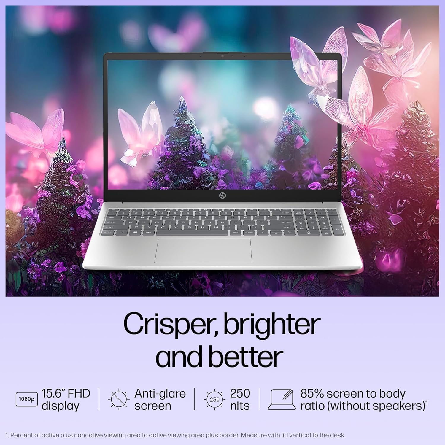 HP 15.6" Pavilion Laptop Computer PC, Intel N100 (16GB RAM, 256GB SSD) Lifetime Office 365, Portable Design & Long Battery Life, for Home Daily use, Windows 11 Home, Silver