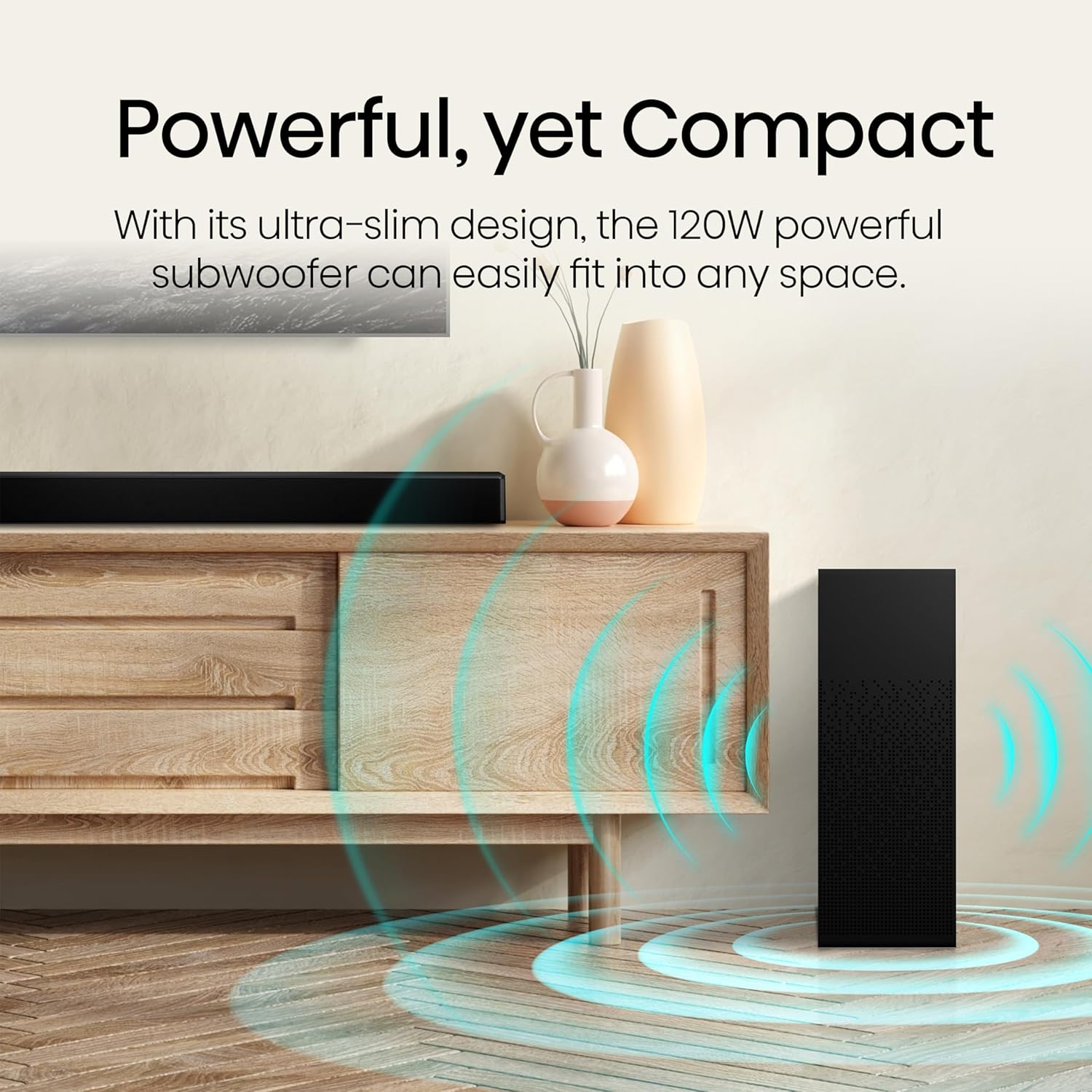 Hisense HS2100 2.1 Ch 240W Sound Bar with Wireless Subwoofer - DTS Virtual X, Dolby Audio, Ezplay, 6 EQ Modes, HDMI ARC, Bluetooth 5.3