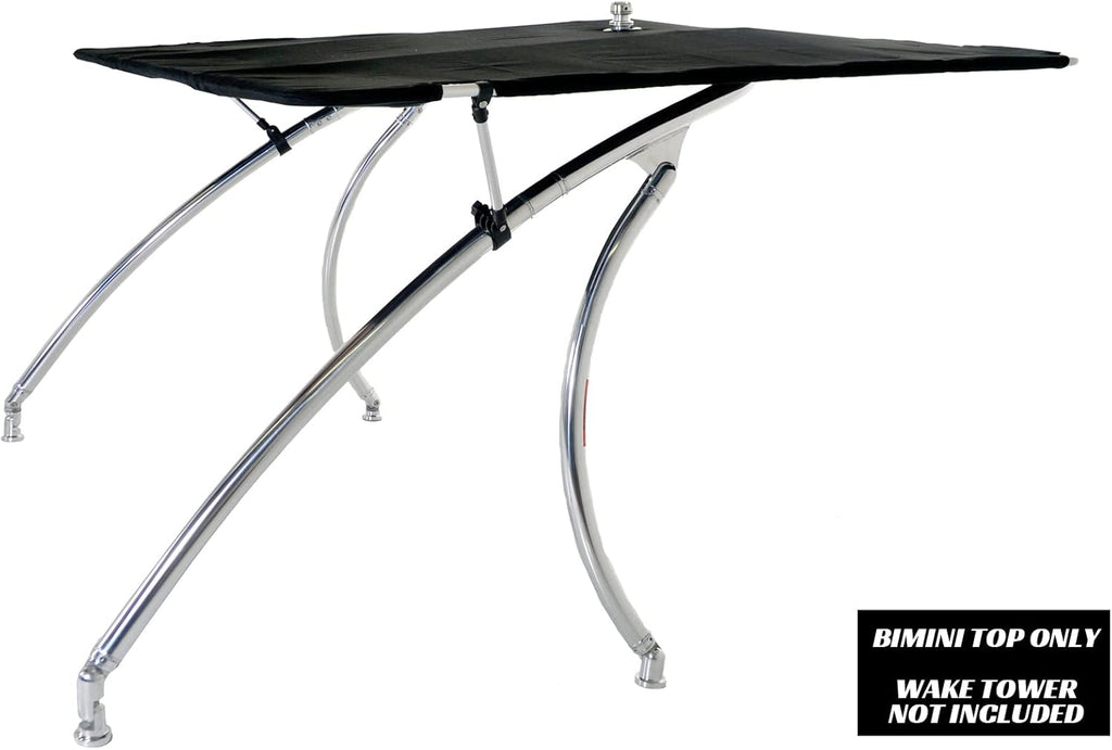 Big Air Super Shadow Wakeboard Tower Bimini Top - 76" x 76" - Mounts Over Existing Wake Tower