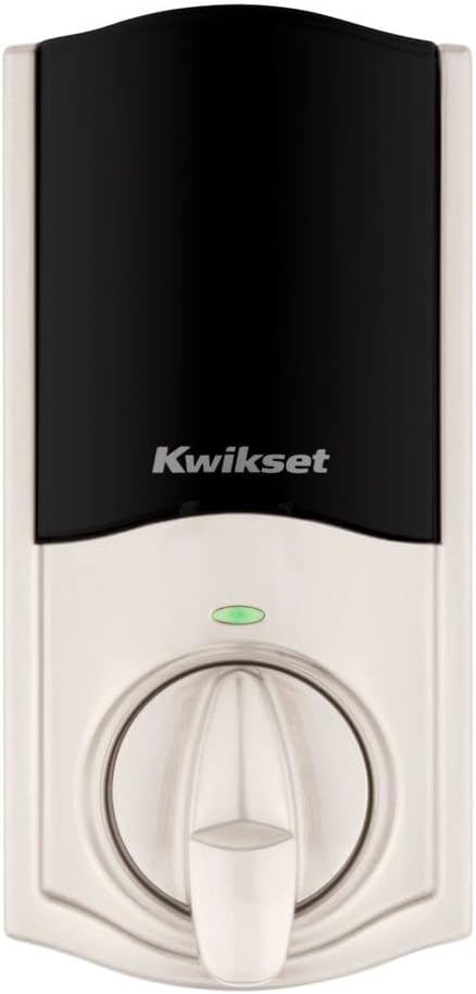 Kwikset Home Connect 620 Smart Lock Deadbolt with Z-Wave Technology, Works with Ring Alarm, Samsung Smartthings and More, Z-Wave Hub Required, Traditional Design in Satin Nickel