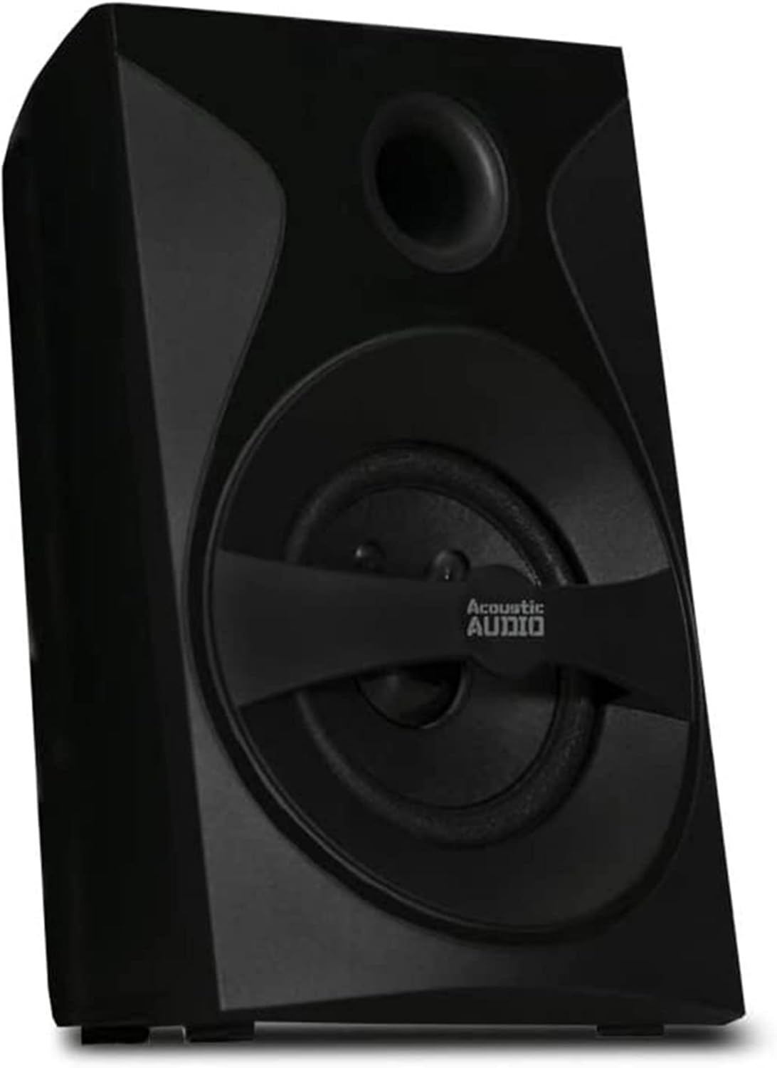 Goldwood Bluetooth 5.1 Surround Sound Home Theater Speaker System with LED Display, FM Tuner, USB/SD Inputs - 6-Piece Set with Remote Control, Black