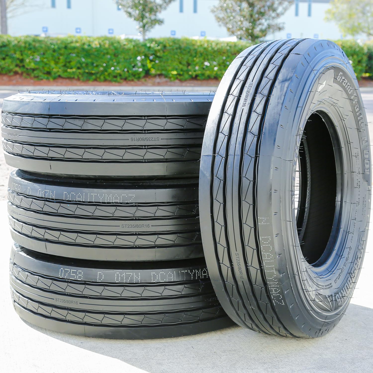 Nebula Grand Trailer-N' 001 All Steel Heavy Duty Premium Trailer Radial Tire-ST235/80R16 235/80/16 235/80-16 130/126L Load Range H LRH 16-Ply BSW Black Side Wall