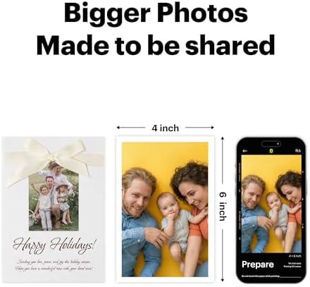 KODAK Dock Plus 4x6'' Photo Printer, 130 Sheets, Docking & Bluetooth Smartphone Printer for iPhone & Android, Instant Color Prints, 4PASS Dye Sublimation