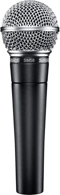 Shure SM58-LC Dynamic Vocal Microphone – Professional Handheld Cardioid XLR Mic for Singing, Live Performance, Studio Recording, Podcast & Broadcast, Black