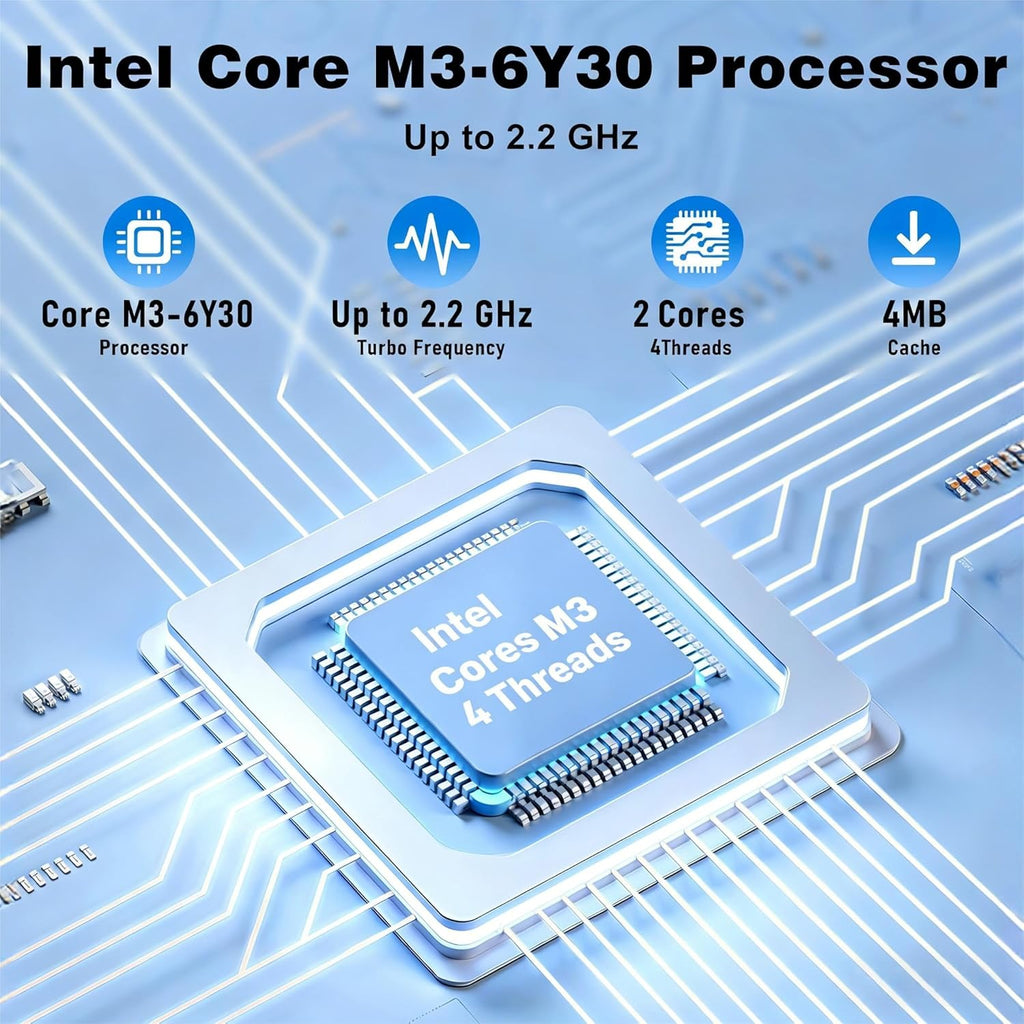 2026 New Laptop Computer, 15.6 Inch Window 11 Pro Lap Top PC 16GB RAM 256GB SSD, Core M3(Beat N4000), 2-Year Warranty, Office 365, FHD 1920 * 1080, 180°Open, UHD Graphics, Full-Size Keyboard