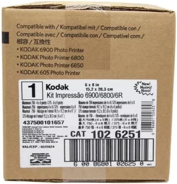 Kodak Photo Print Kit for the 6900/6800 Thermal Printer, 6R - (1419597) - (1024603 new)