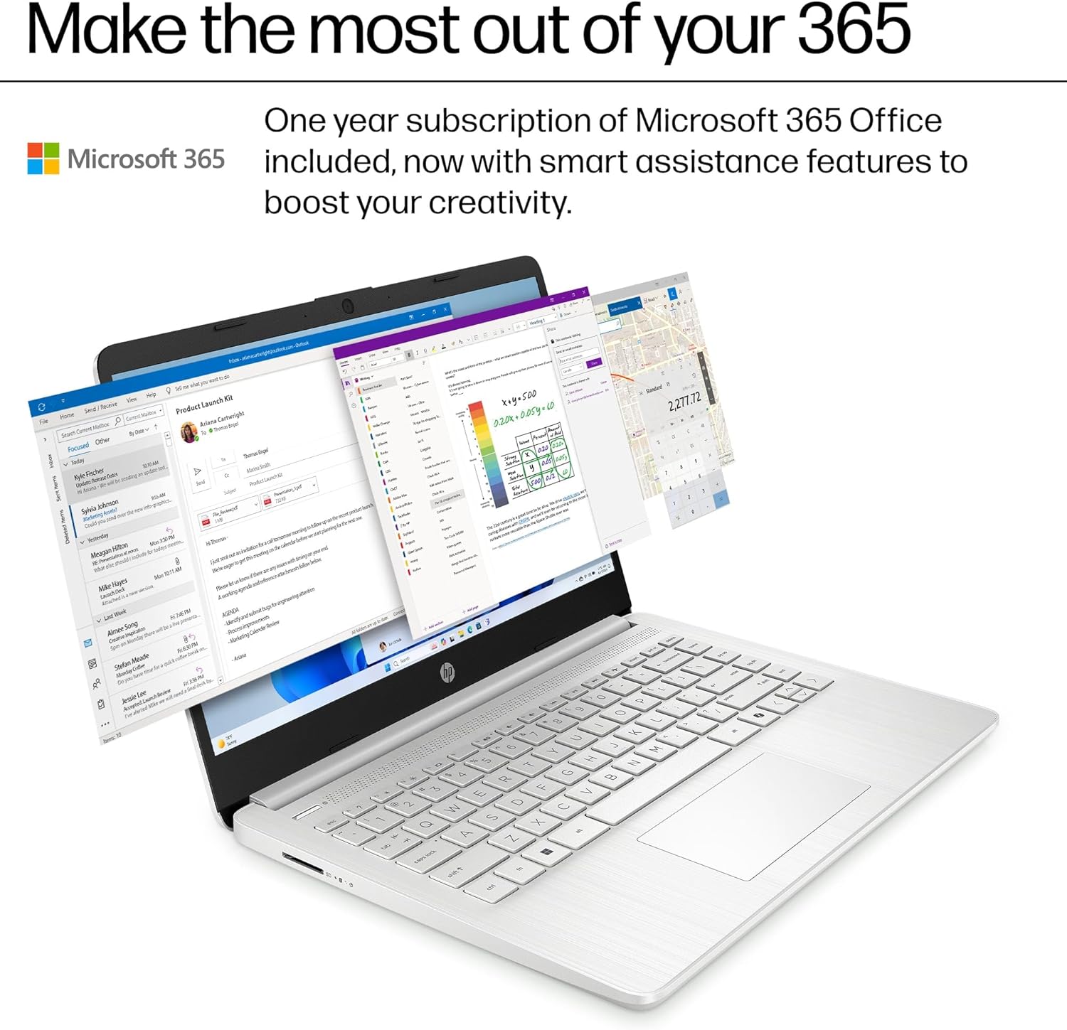 HP Essential Laptop Computer for Home & Student with Office 365, 2026 Edition, 8GB RAM, 128GB Storage- Intel Processor - LED Display, 128GB Docking Station, Portable Design, Copilot AI, Windows 11 S